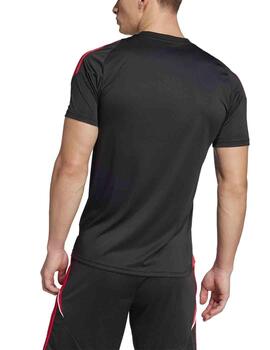 Camiseta Adidas Tiro24 JSY Negro/Rojo Mujer