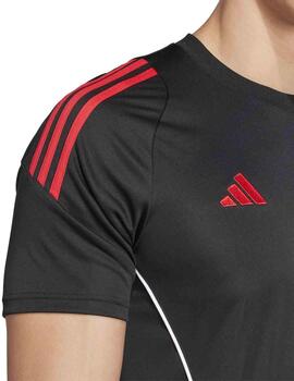 Camiseta Adidas Tiro24 JSY Negro/Rojo Mujer