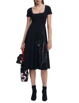 Vestido Desigual Nápoles Negro Mujer