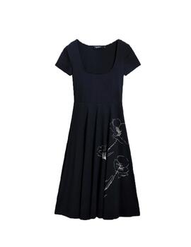 Vestido Desigual Nápoles Negro Mujer