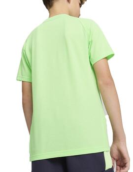 Camiseta Puma Evostripe Verde Niño