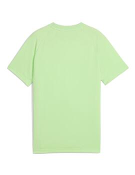 Camiseta Puma Evostripe Verde Niño