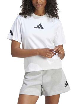 Camiseta Adidas W Z.N.E. Blanco Mujer