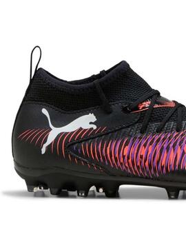 Botas Puma Future 8 Match MG Jr Negro/Multicolor