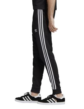Arriba ala María Pantalon Adidas 3-Stripes Negro/Blanco Para Hombre