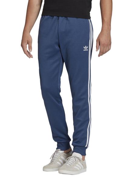 Azul corte largo Plaga Pantalon Adidas SST Marino Para Hombre