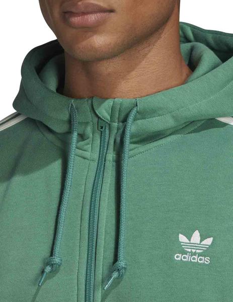 Buena suerte Pelágico germen Sudadera Adidas 3-Stripes Verde Para Hombre